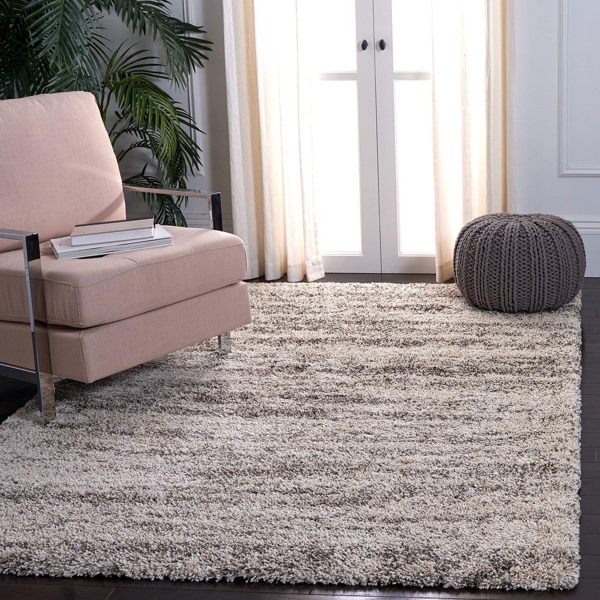 SAFAVIEH Hudson Shag Accent Rug 2x3, Ivory & Beige SGH206B