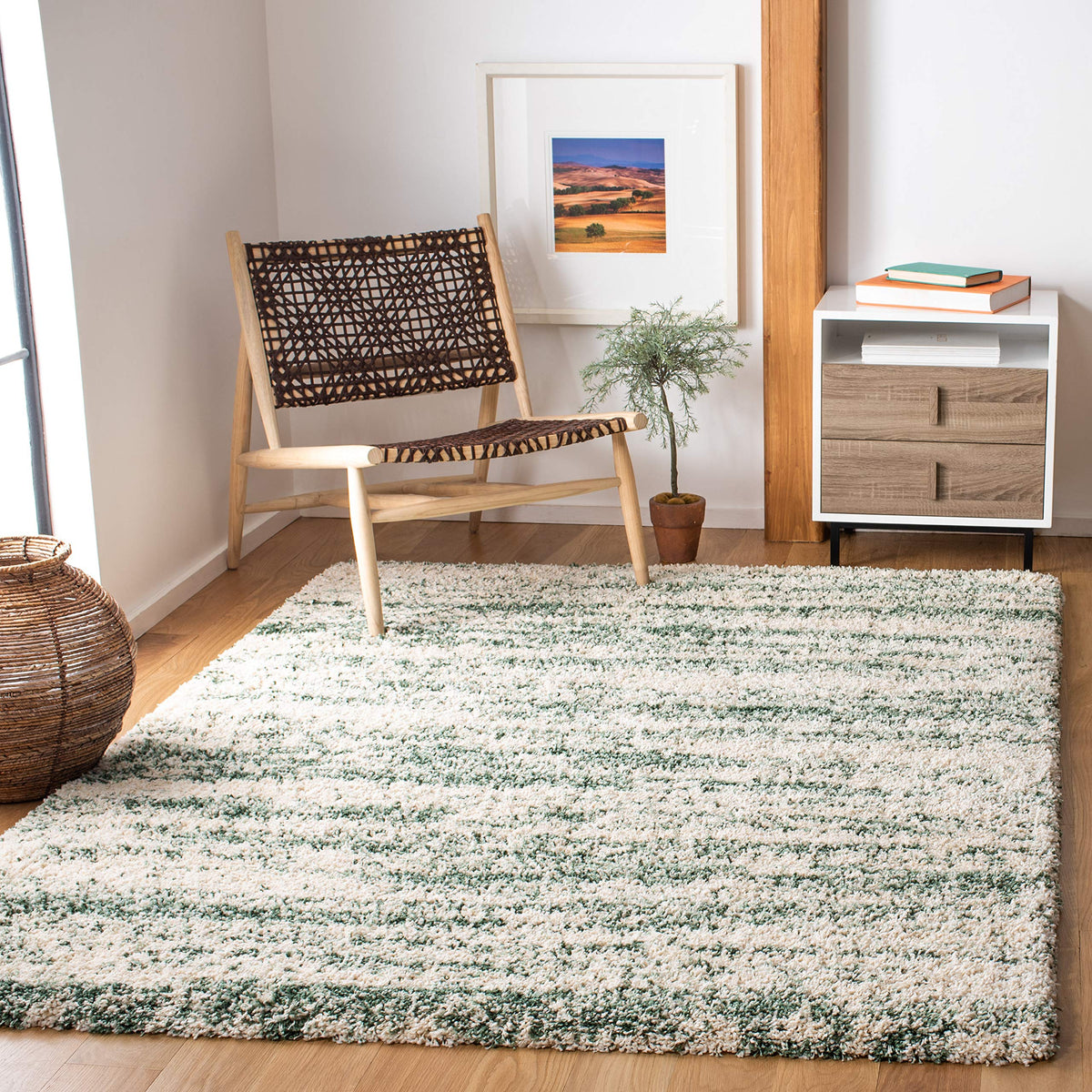 SAFAVIEH Hudson Shag Accent Rug 2x3, Ivory & Beige SGH206B